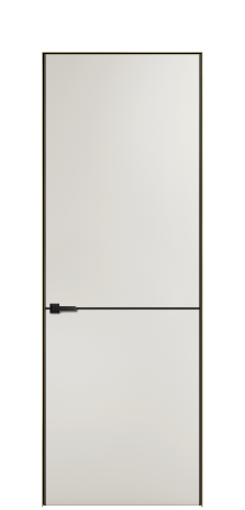 Дверь межкомнатная Слот 10-001 Цвет Лайт Грей Покрытие ПВХ SOFT (ПЭТ) Наличник  Скрытый короб золото Цена 45895