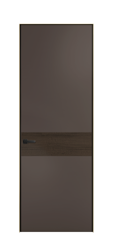 Дверь межкомнатная Дуэт 11 Цвет Коричневый Покрытие ЭМАЛИ Эмаль Наличник Скрытый короб золото Цена 56877