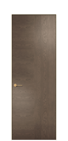 Дверь межкомнатная Юнит 09 Цвет Дуб Марракеш Покрытие ШПОН Дуб Наличник Скрытый короб золото Цена 56906