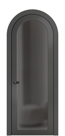 Дверь межкомнатная А-Ансе DO Цвет Антрацит Покрытие ЭМАЛИ Эмаль Наличник  AP 90 Цена 113784