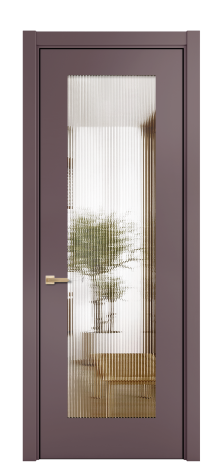 Дверь межкомнатная Савона Слот Цвет Лиловый Покрытие ЭМАЛИ Эмаль Наличник  L 75 Цена 98693